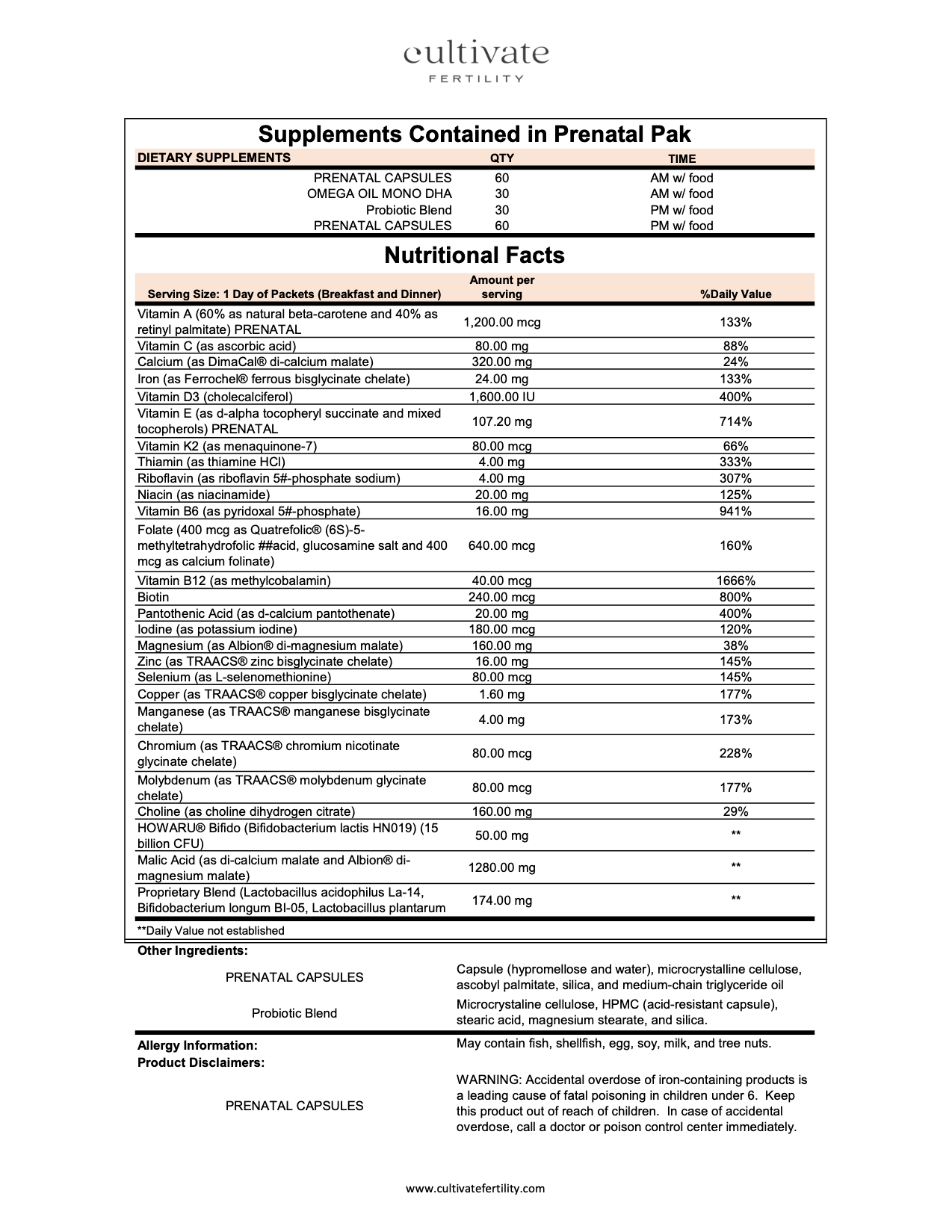 Prenatal Complete Protocol